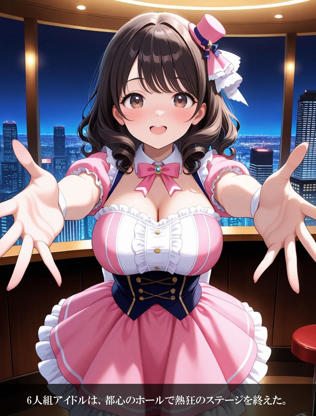 アイドルの裏営業、6人まとめて枕漬け〜高級バー編〜 - サンプル画像 1