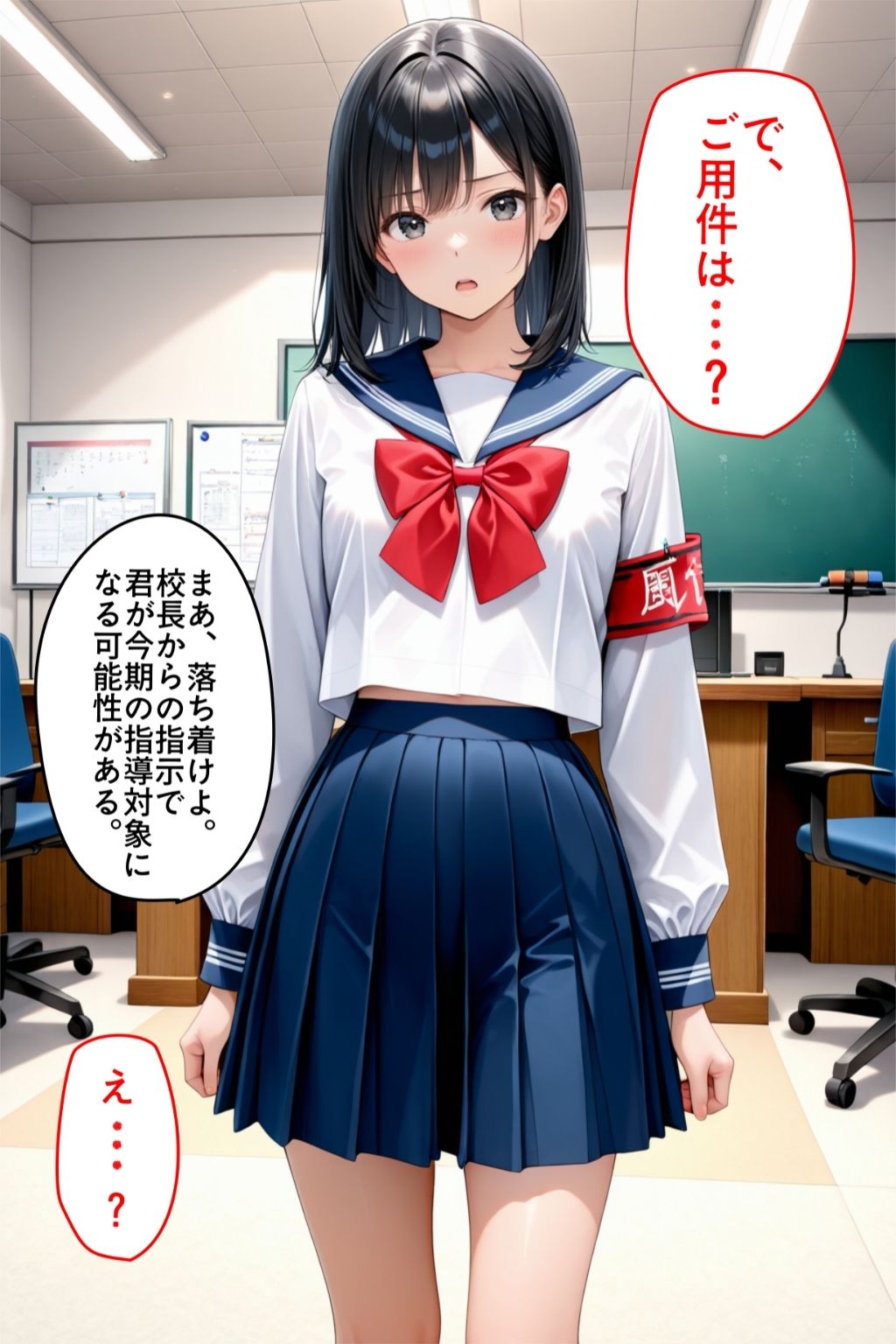 生徒指導を理由に、教師の俺が清楚な生徒会長をオナホールにした話 - サンプル画像 1