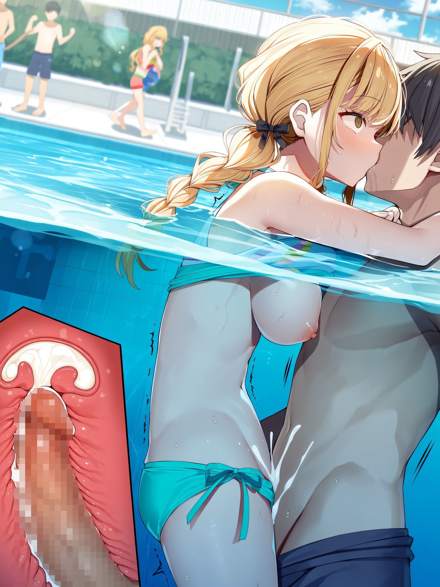 プールで見つけたアイドルに意識あり催◯かけて犯してみた〜藤◯ことね〜 - サンプル画像 5