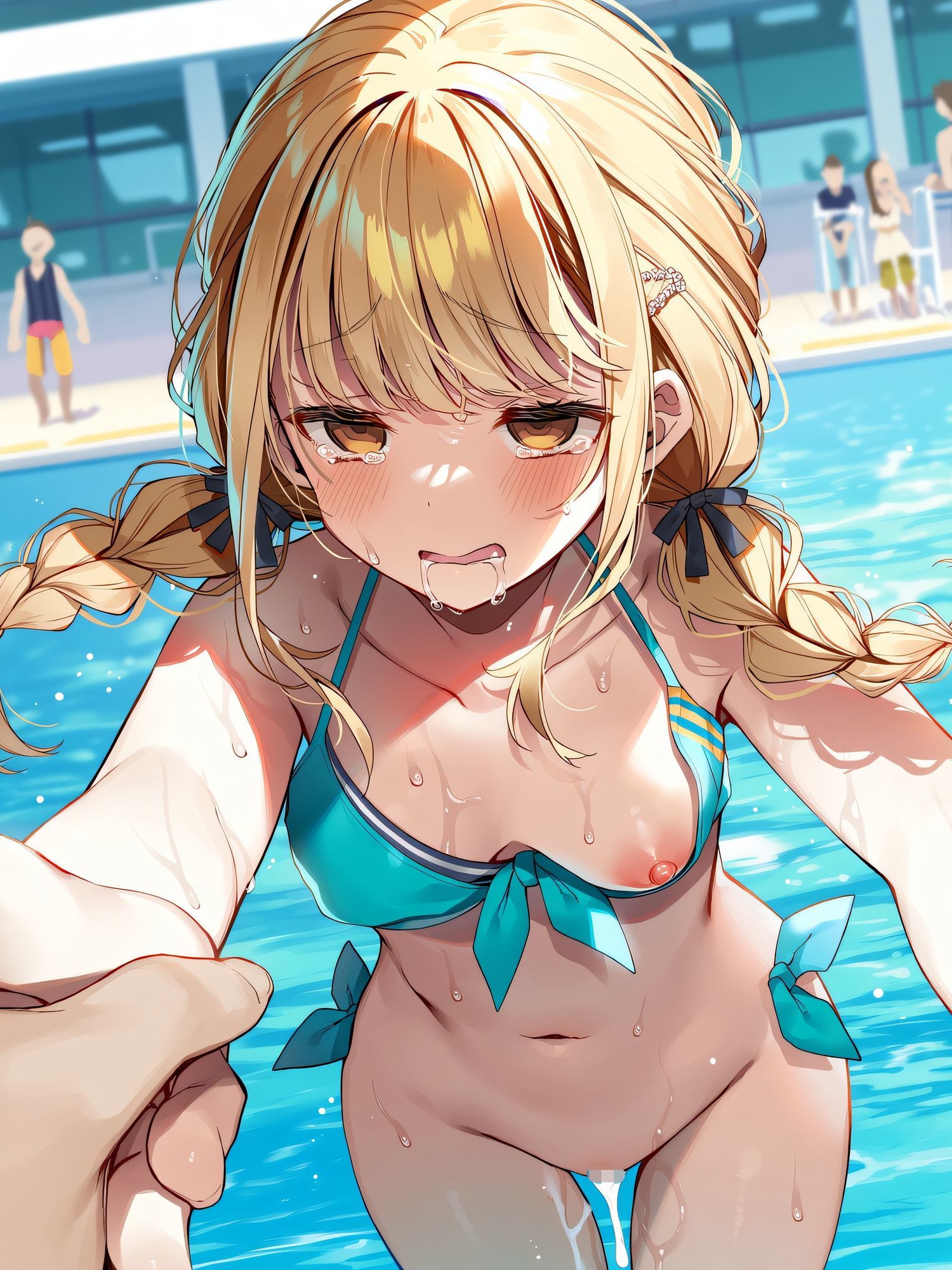 プールで見つけたアイドルに意識あり催◯かけて犯してみた〜藤◯ことね〜 - サンプル画像 6