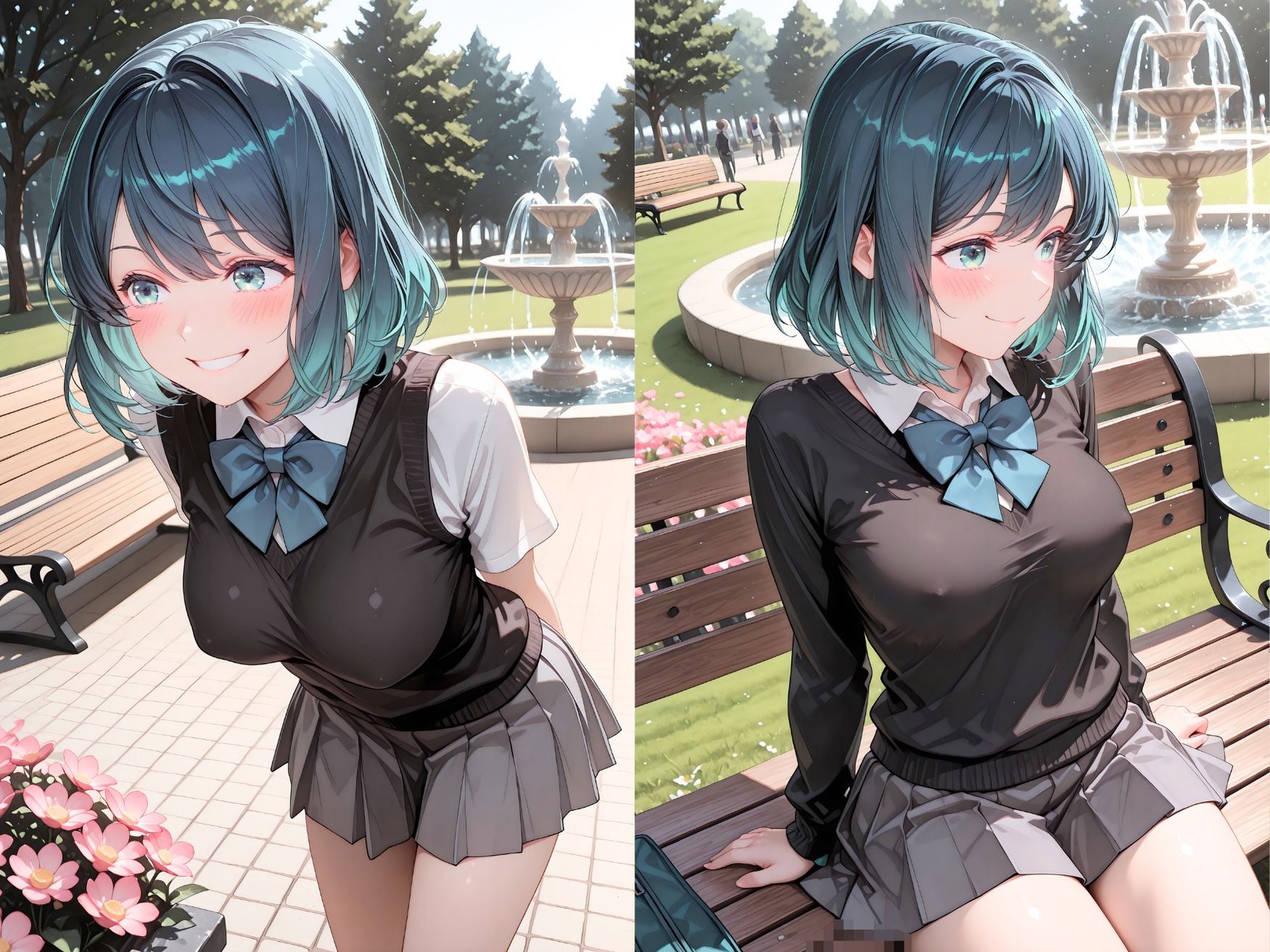 野外催●堕ち:冷静な仮面の奥に、隠された快感  あか？？編 - サンプル画像 1