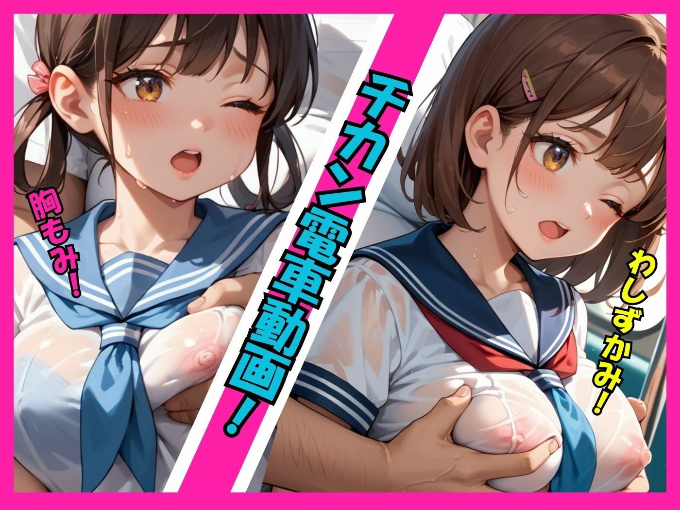 【アニメ動画 縦向きバージョン】痴●される36人＋10人の少女たち！ - サンプル画像 5