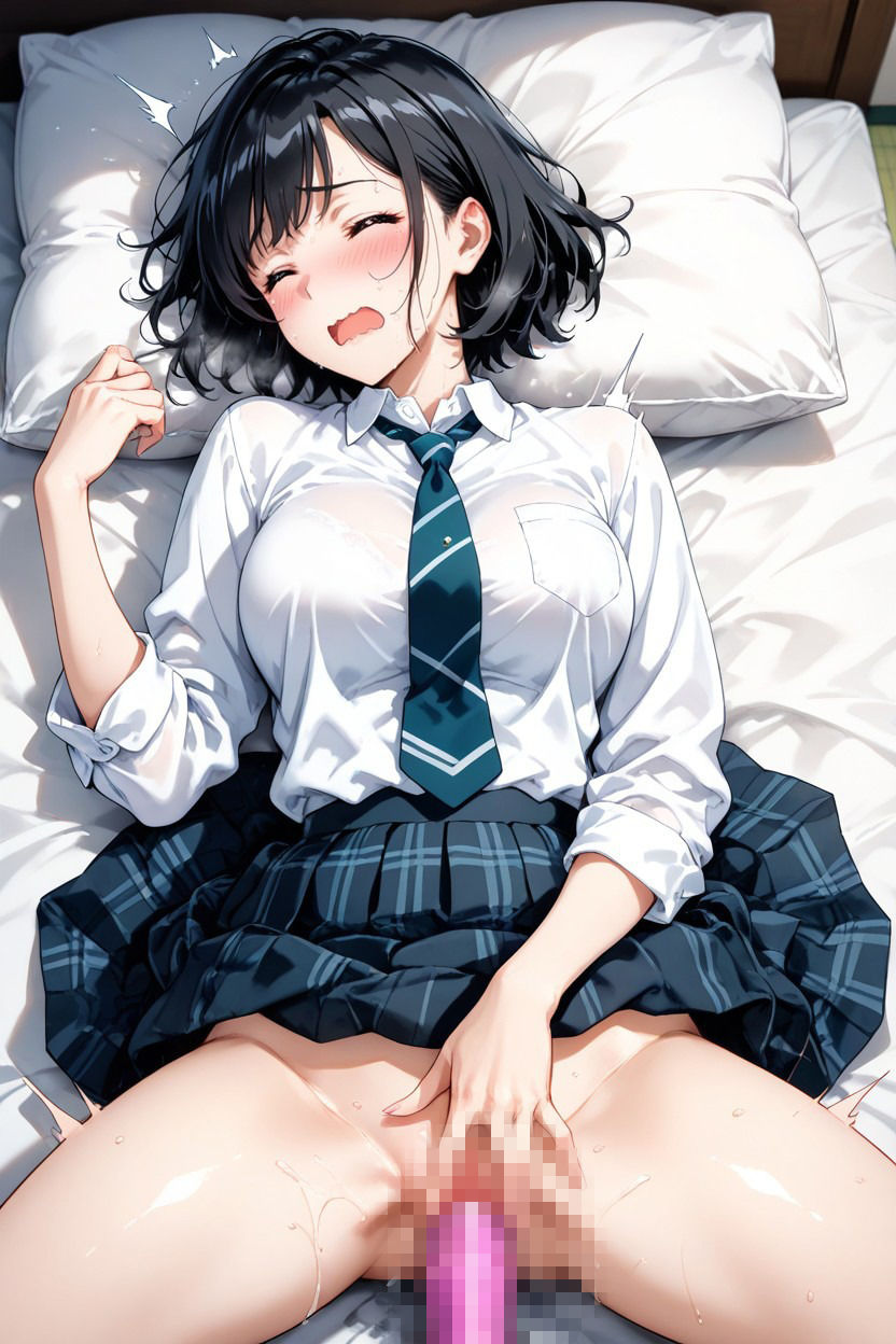 【100枚収録】放課後の玩具遊び… 制服美女がディルドでイキ狂う悶絶絶頂顔画像集 - サンプル画像 2