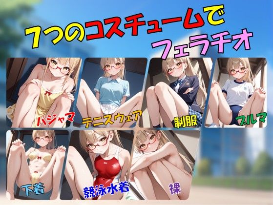 私立吹痴学園性活日記 -金髪メガネちゃん フェラチオ編- - サンプル画像 1