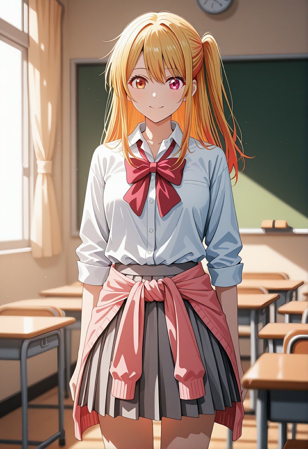 星〇ルビーの学校どこでもハメ日誌 〜清楚アイドルが教室・グラウンド・プールで中出し懇願〜  500枚！！ - サンプル画像 1