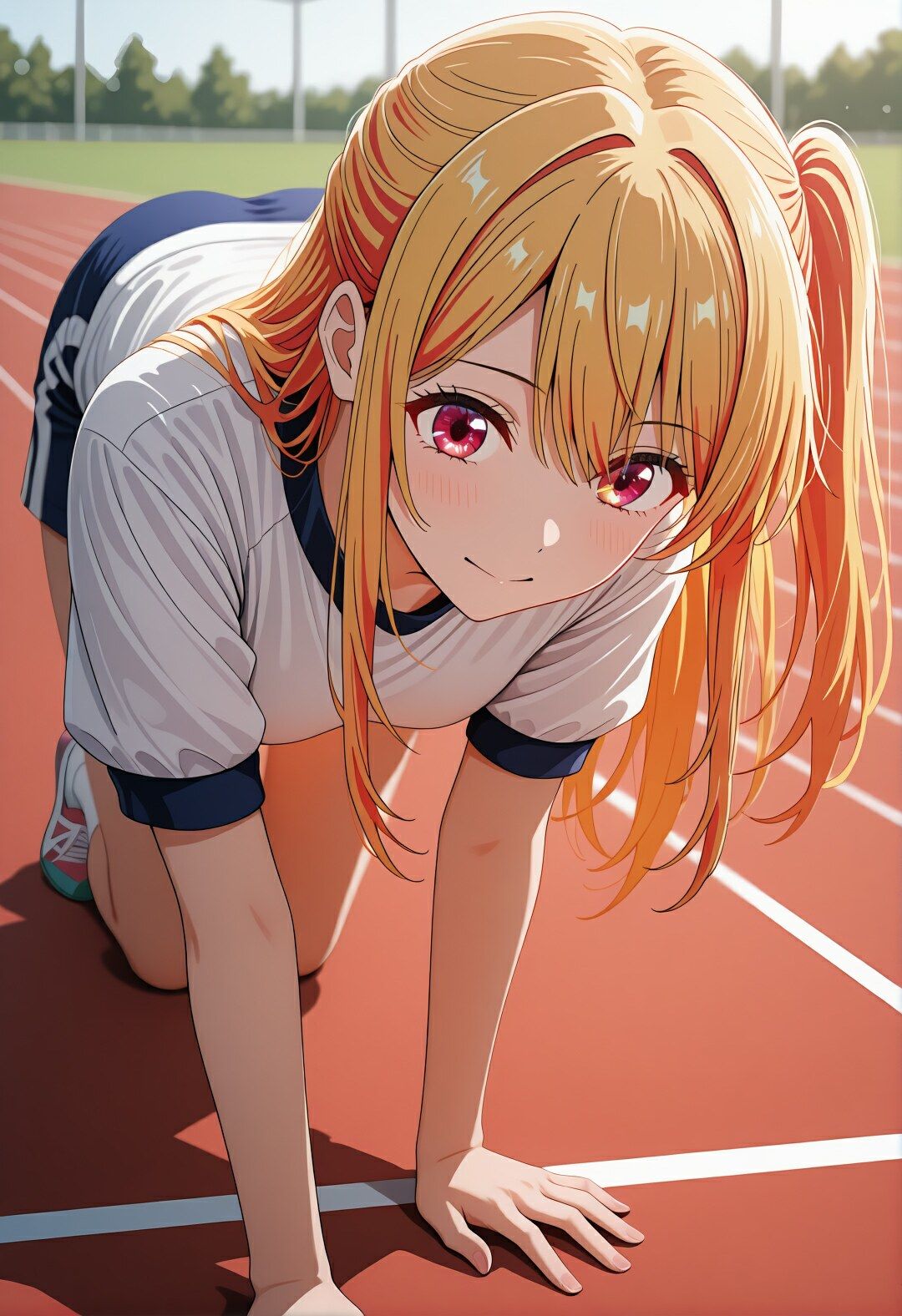 星〇ルビーの学校どこでもハメ日誌 〜清楚アイドルが教室・グラウンド・プールで中出し懇願〜  500枚！！ - サンプル画像 4