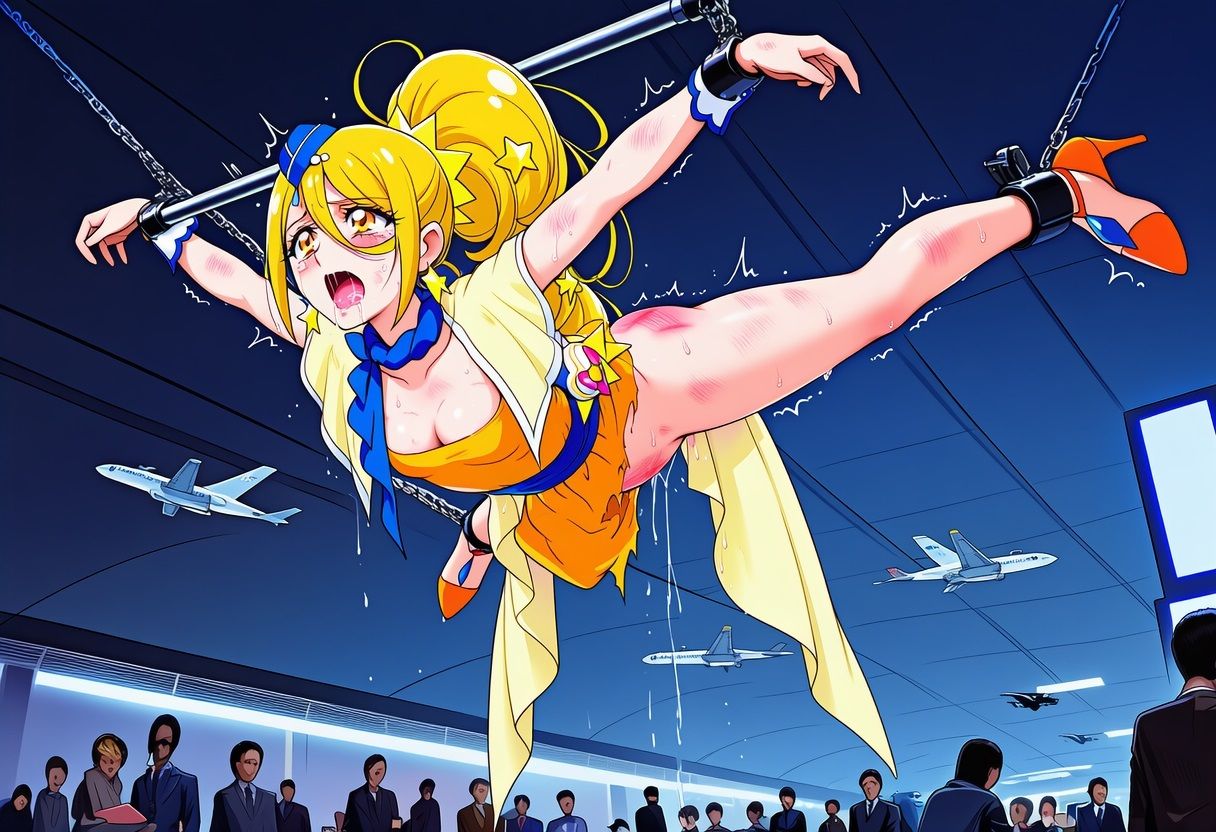 キュ〇・マ〇ェリ・ア〇ール・エ〇ワール  緊縛・拘束CG集 - サンプル画像 1