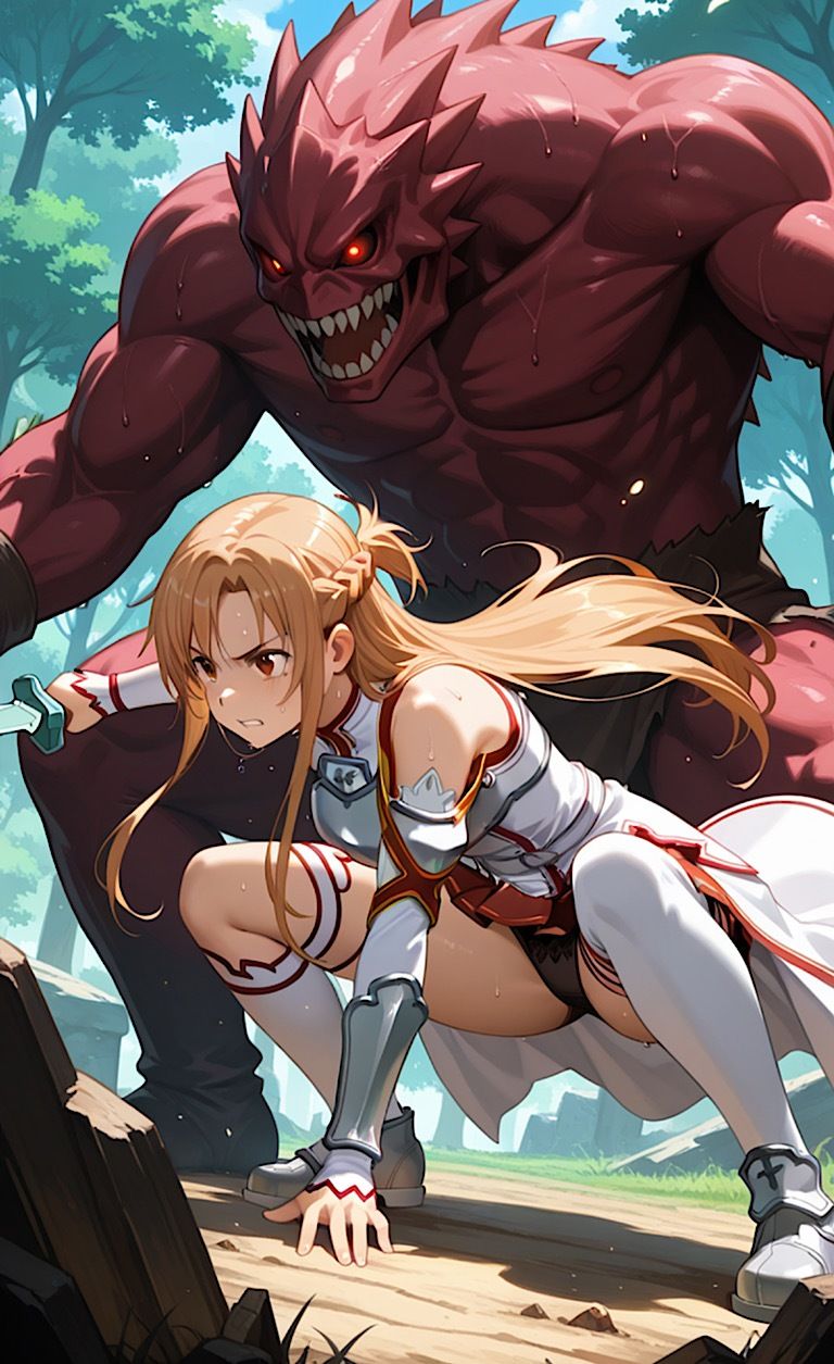 ソーローアートオンライン【ア◯ナ】戦闘脱衣127枚にソーローな貴方は最後まで射精せずに現実世界に戻れるのか！！？ - サンプル画像 7