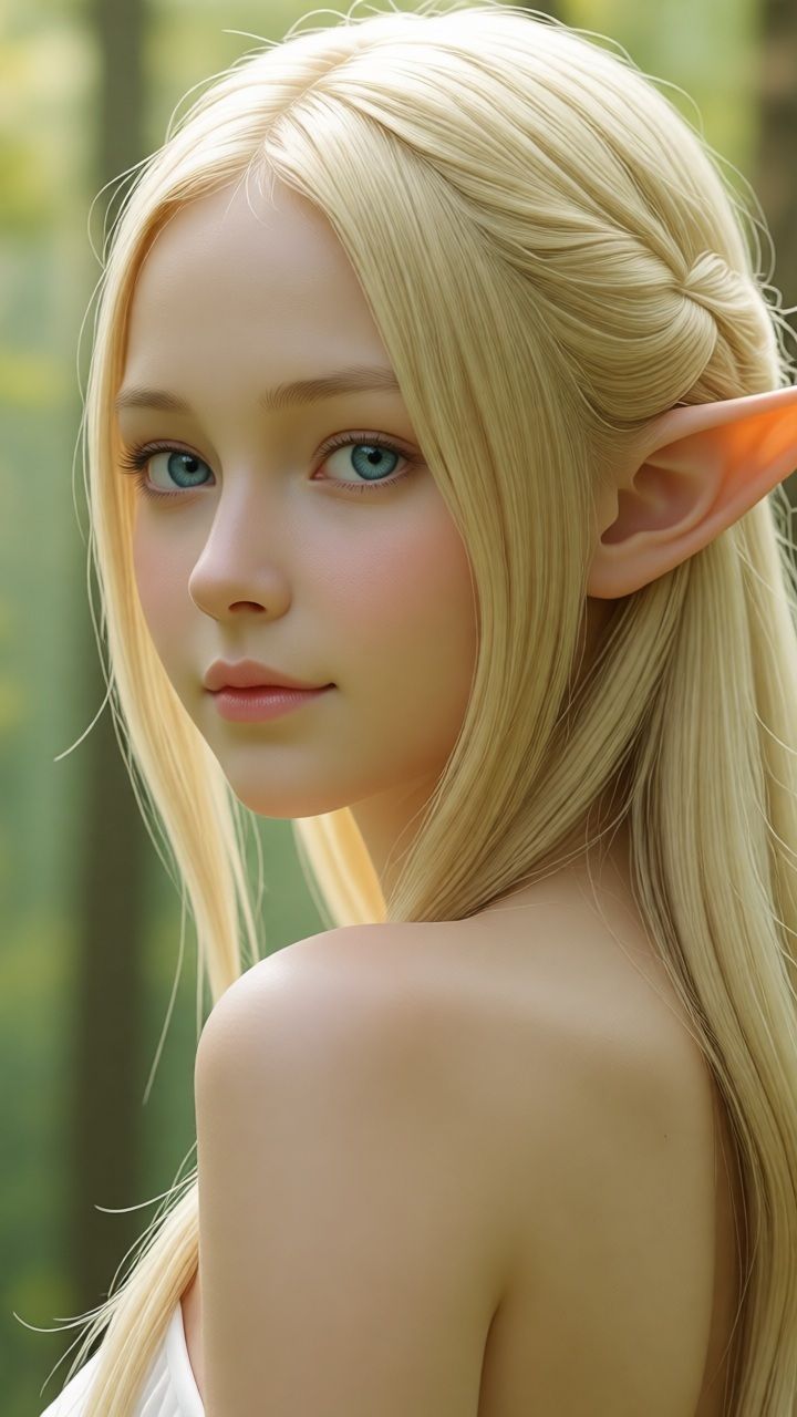 エルフの美女 -野外の情事- - サンプル画像 3