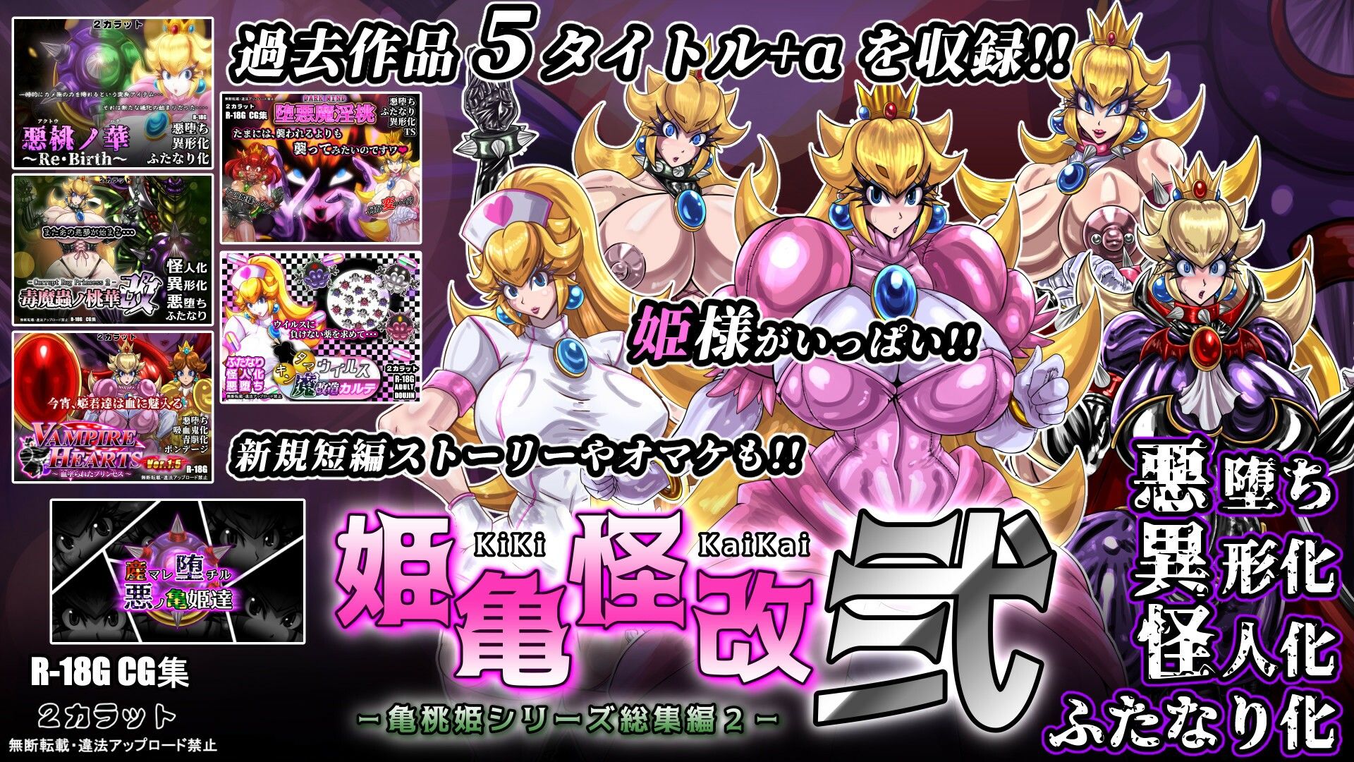 姫亀怪改 弐 -亀桃姫シリーズ総集編2- - サンプル画像 7