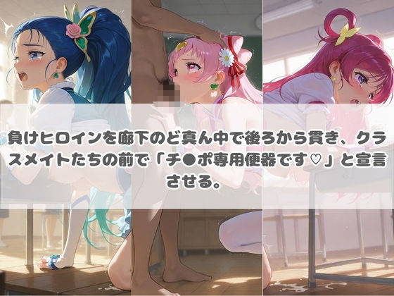 負けヒロインが敗北堕ちして俺のチ●ポ専用便器になった結果 プ〇キュア 2 - サンプル画像 1