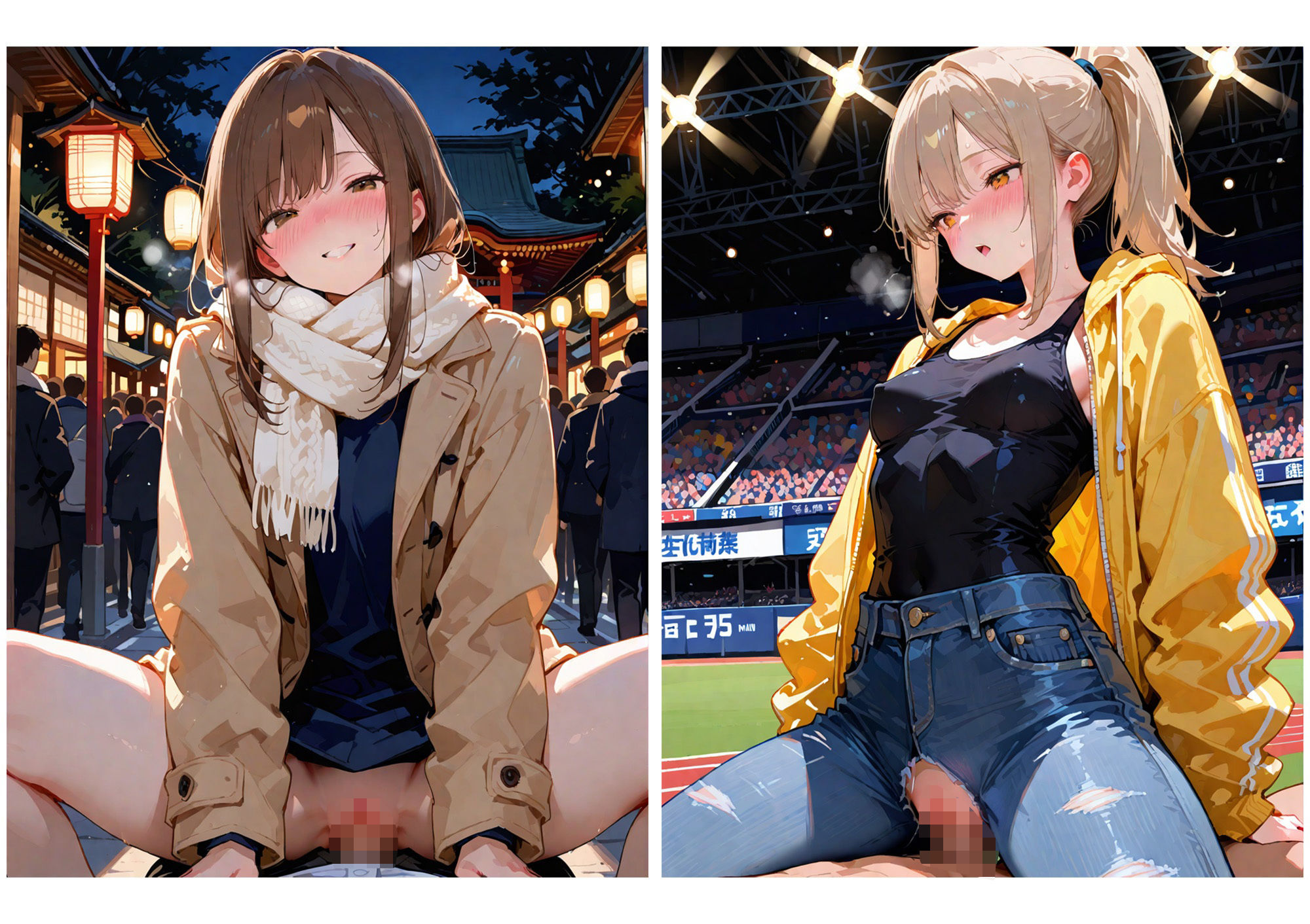 公共の場でハメ撮りw - サンプル画像 4