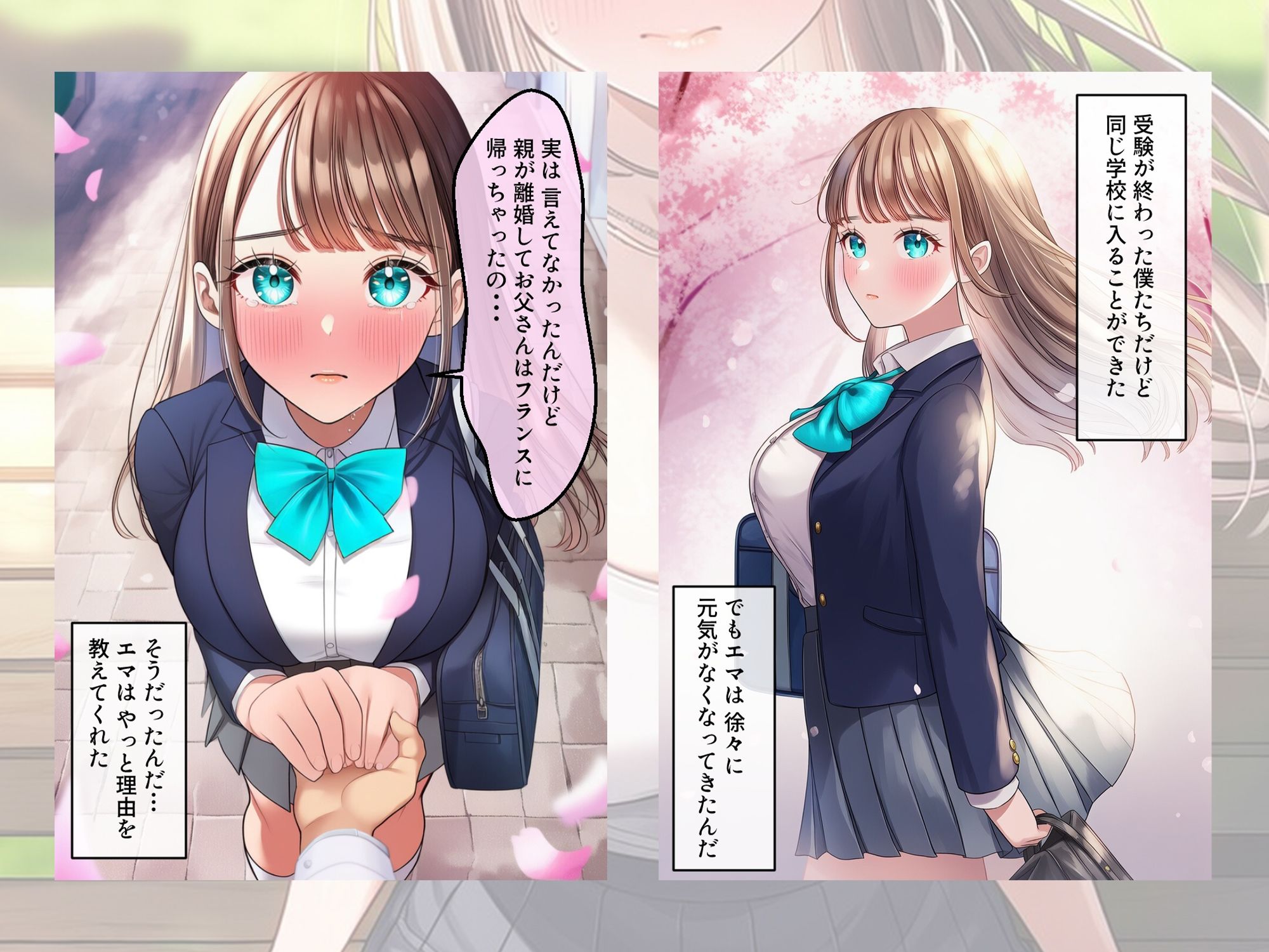 ターコイズアイズの巨乳ハーフ彼女がおじさんに寝取られた話 - サンプル画像 5