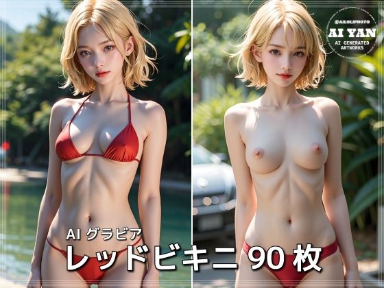 AIグラビア レッドビキニ