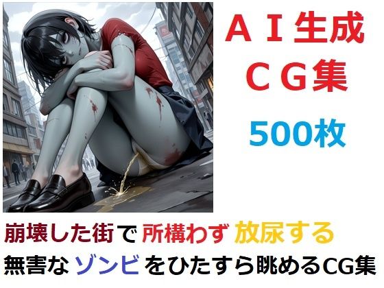 崩壊した街で所構わず放尿する無害なゾンビをひたすら眺めるCG集