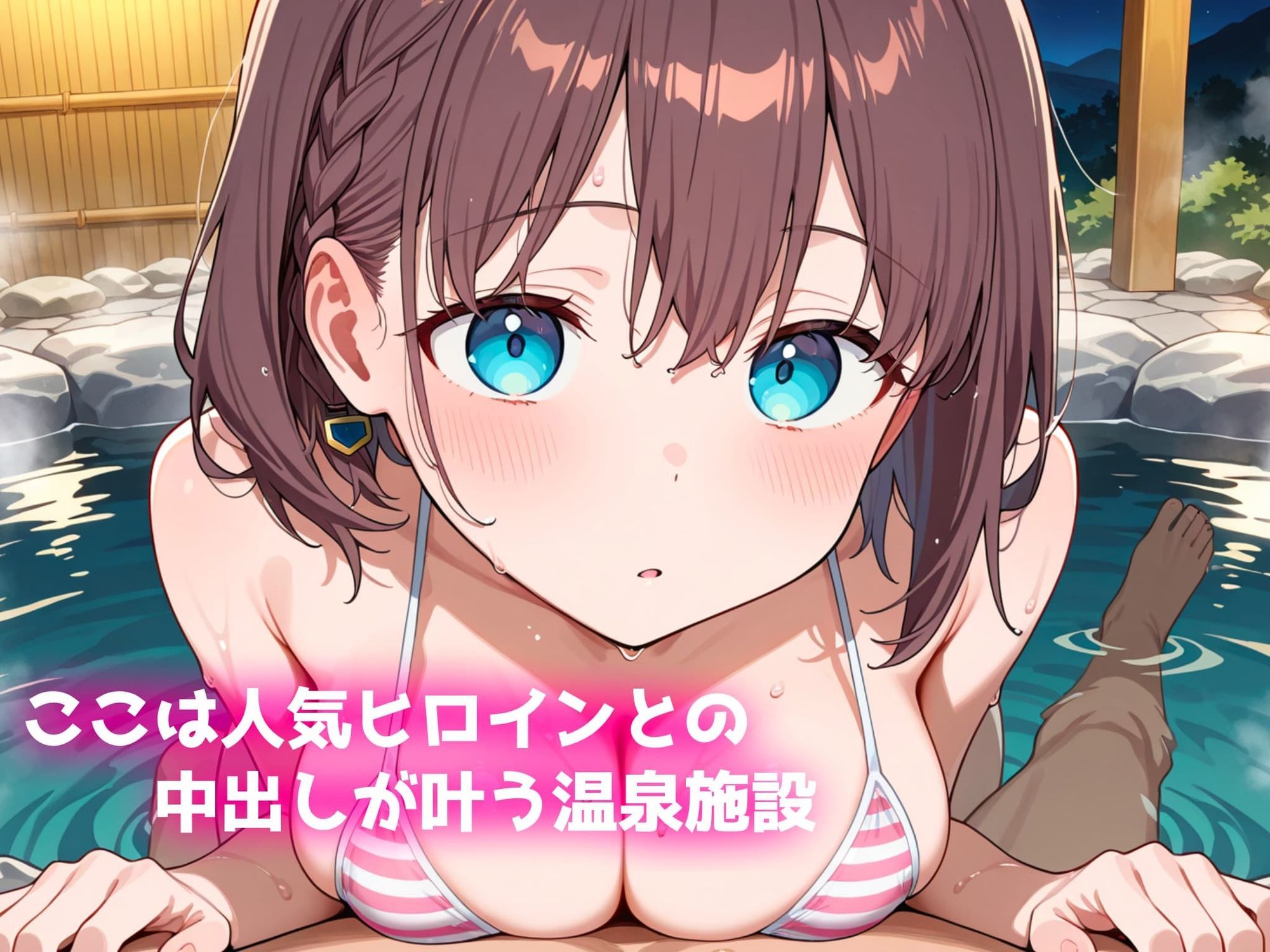 中出し温泉〜ヒロインの湯〜アイちゃん編〜 - サンプル画像 1