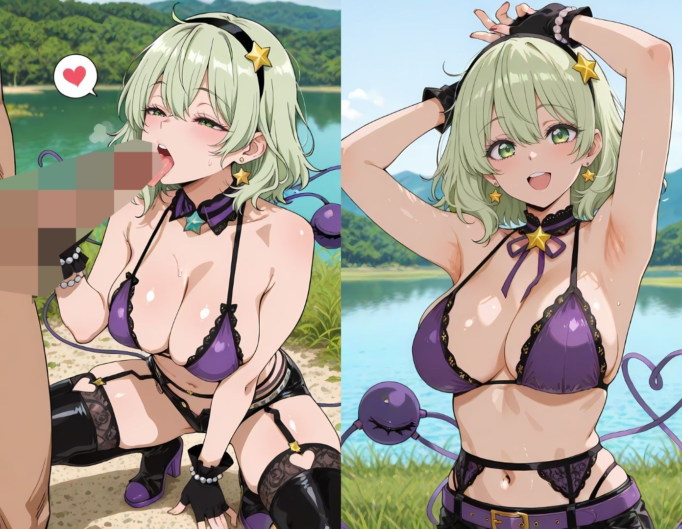 無意識なカワイイ妖怪とイチャコスエッチ - サンプル画像 2