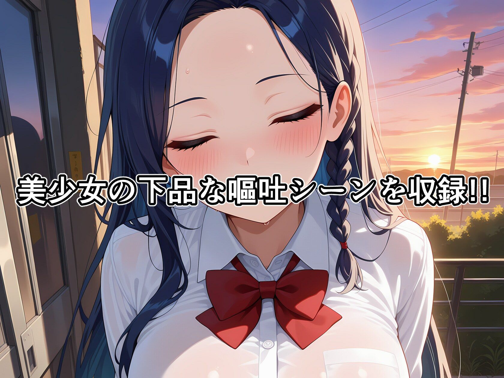 動画で嘔吐フェチ！幼馴染の彼女が寝取られザーメンゲロを吐いていたなんて - サンプル画像 1