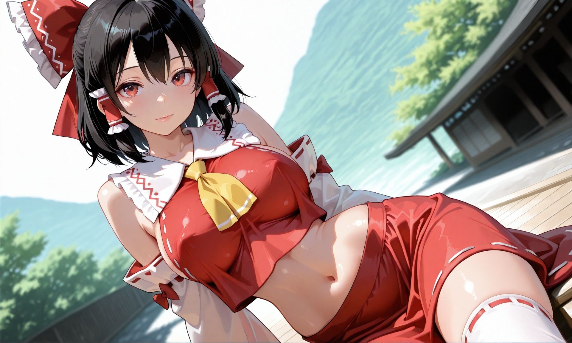 博麗の巫女、霊夢の本気子作りアヘヅラ白書 - サンプル画像 1