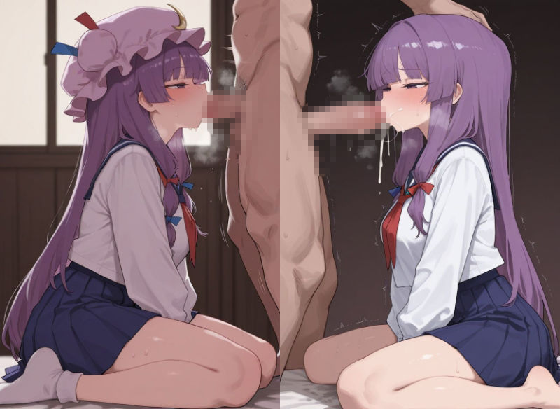 パ〇ュリーとコスプレえっち - サンプル画像 5