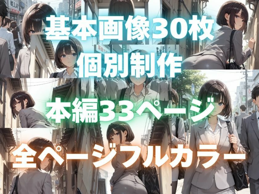 露出妄想はとめられない…クミの妄想1〜路地裏通勤編〜 - サンプル画像 5