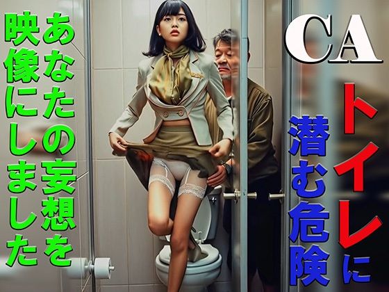 妄想13 CA トイレに潜む危険 AI生成動画