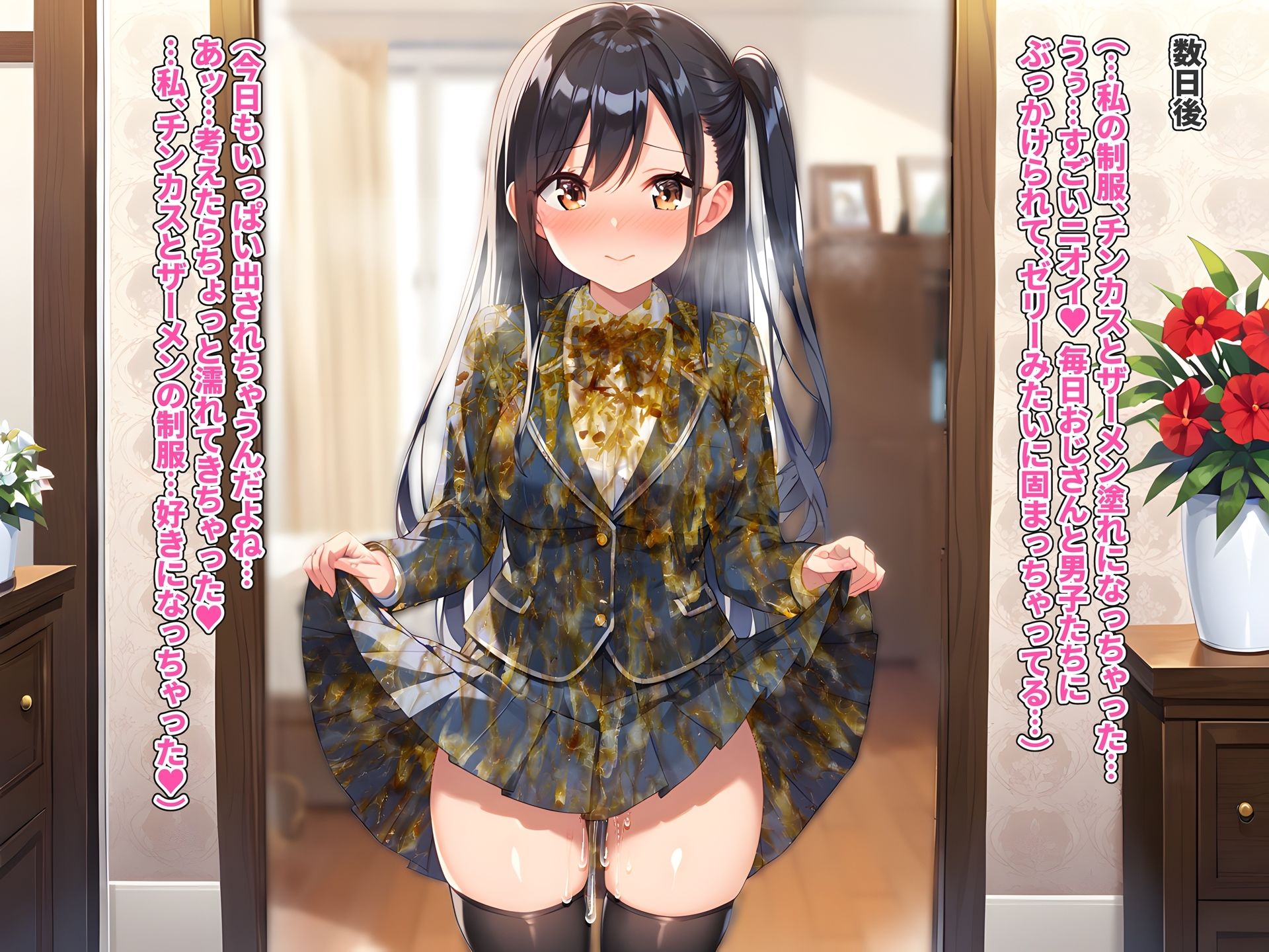 ブレザー制服ぶっかけ無洗浄 - サンプル画像 4