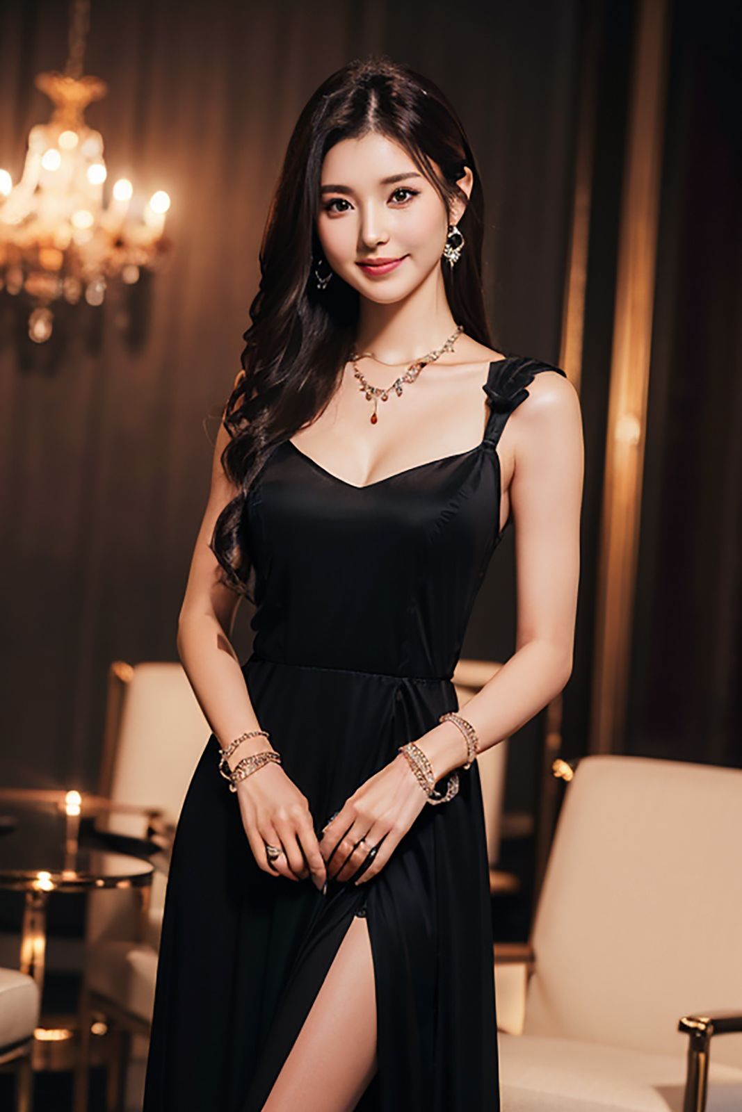 AI Night Lounge Beauty 4 - サンプル画像 8