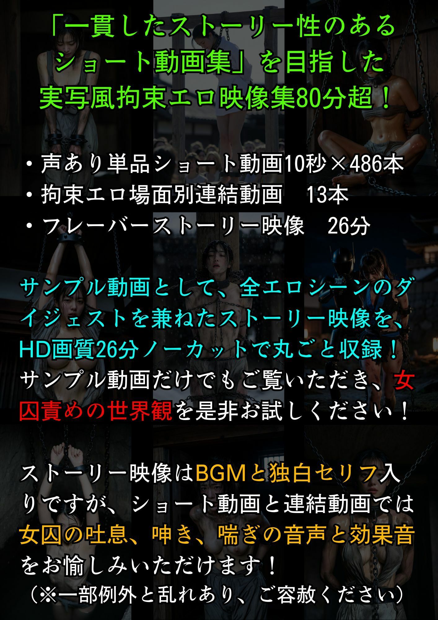 実写風拘束責めショート動画集 The Captive Stories 01 ハルヤ調和志士の独白 - サンプル画像 1