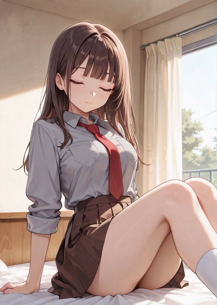 糸目さんと部屋の中で。 - サンプル画像 2