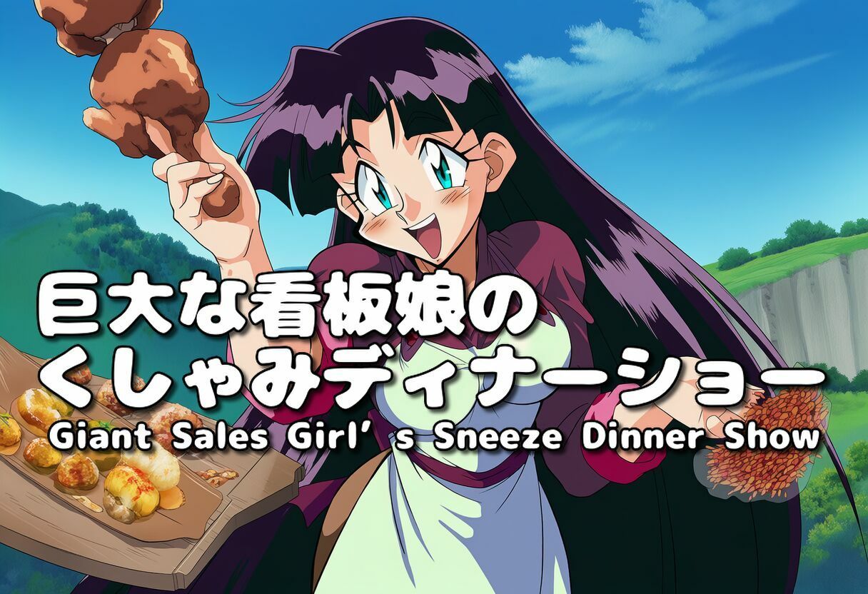 【超自信作！】ウルトラ巨大娘くしゃみアニメーション！/ Ultra Giantess Sneeze Animation！ - サンプル画像 8