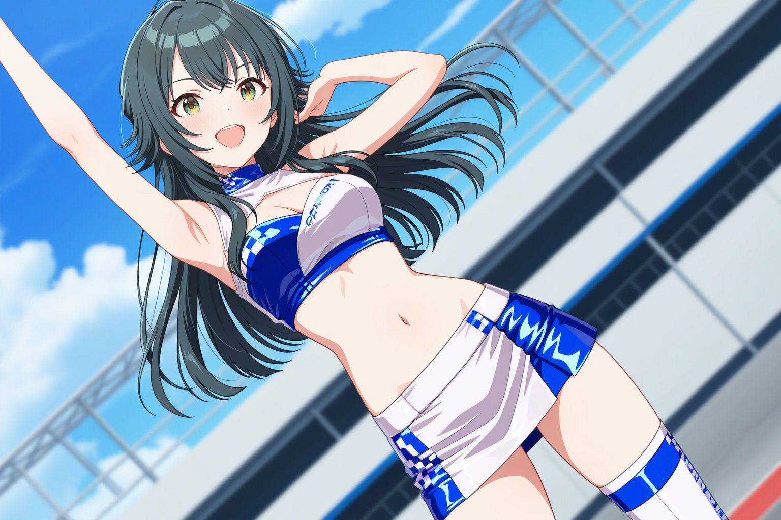 月村●毬  レースクイーン姿でキモおじ強●種付け - サンプル画像 1