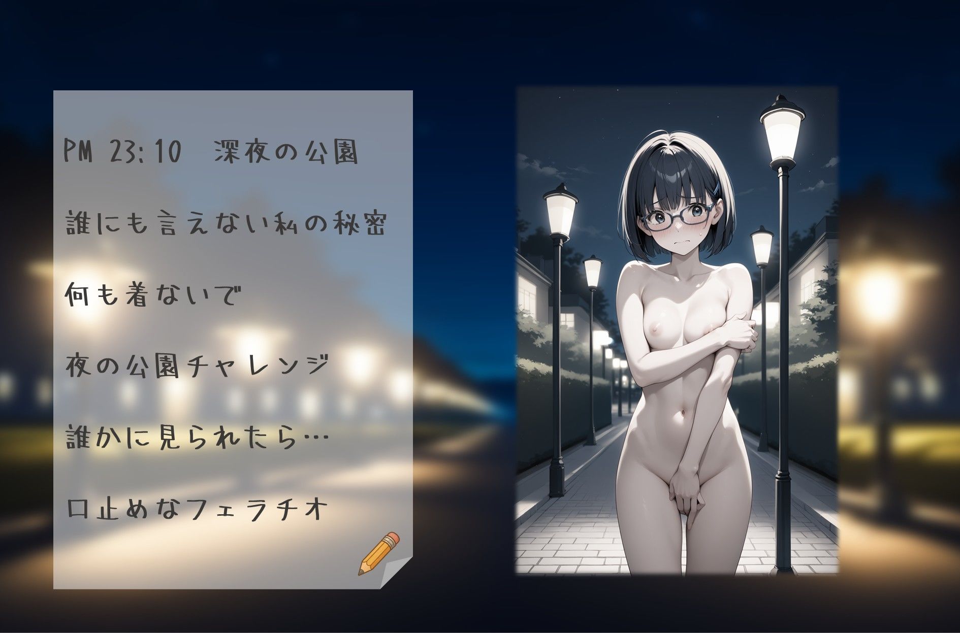 私立吹痴学園性活日記 -紺髪メガネちゃん フェラチオ編- - サンプル画像 9