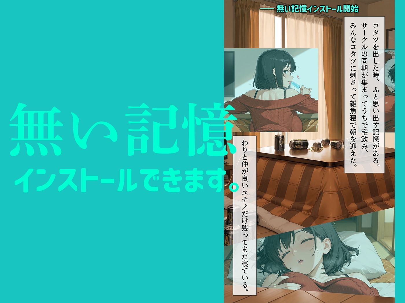 巨乳女子大生との無い記憶 - サンプル画像 1