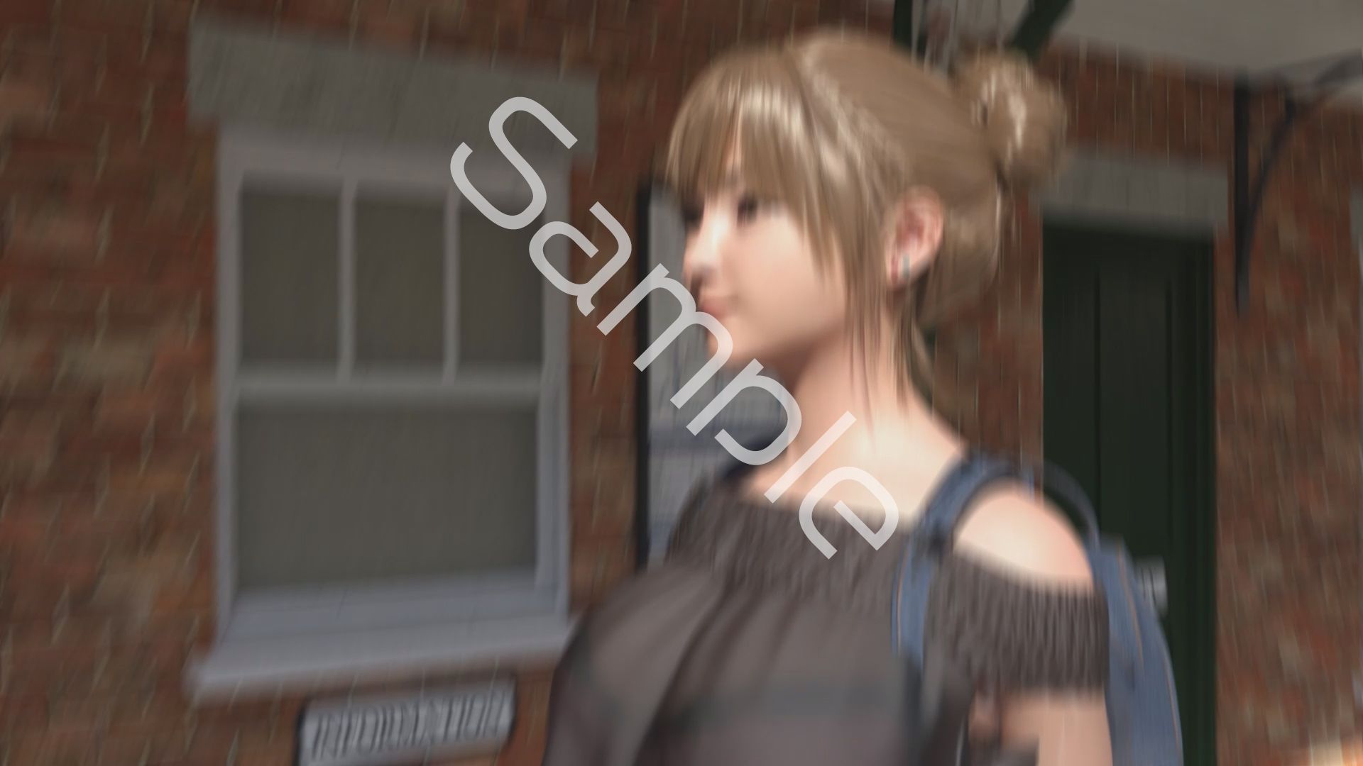 一ノ瀬廻里・私服登校日の通学途中の駅の階段でスカート内逆さ撮り盗撮の被害に遭う:PV03（ムラサキ色のサテン地大人びたパンティ） - サンプル画像 6