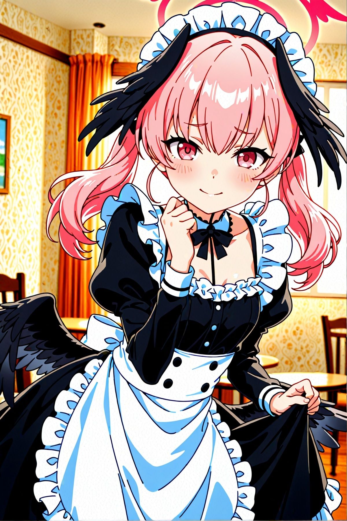 ハナコとコハルのメイド服コスプレエッチCG集 - サンプル画像 1