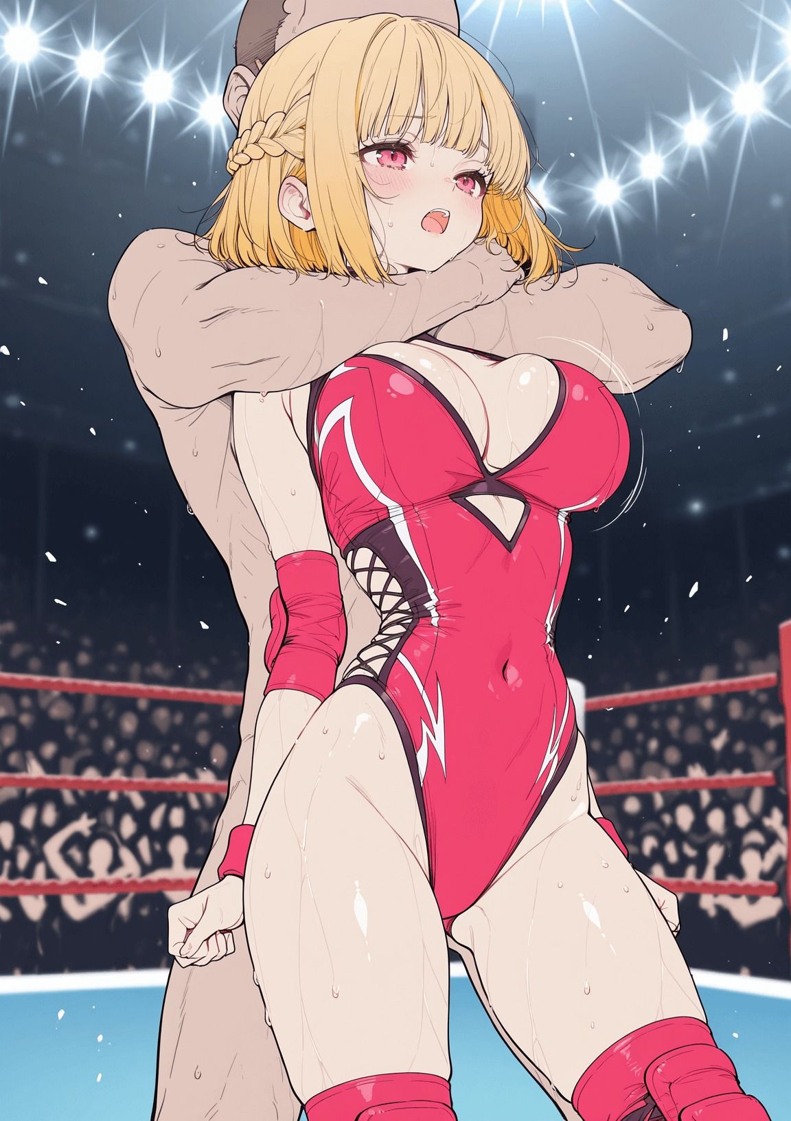 巨乳プロレスラー完全敗北 中出しリング輪● - サンプル画像 2