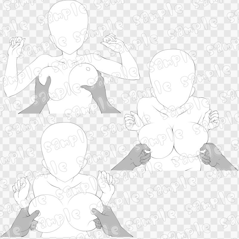 線画素材集［手］66 - サンプル画像 1