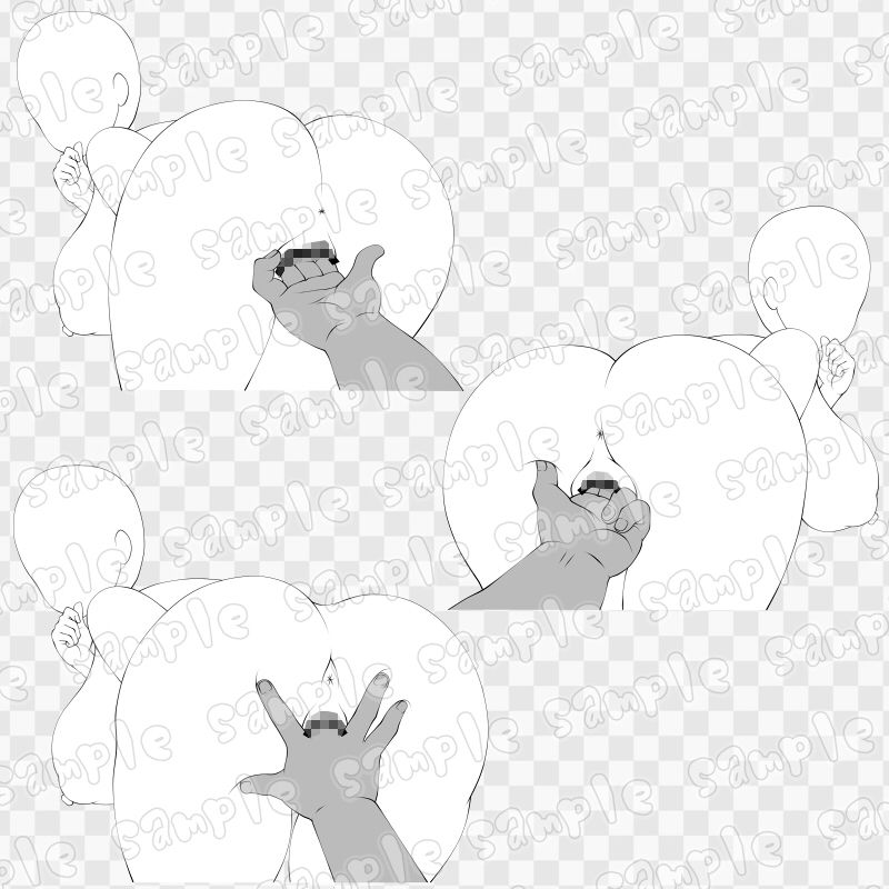 線画素材集［手］67 - サンプル画像 1