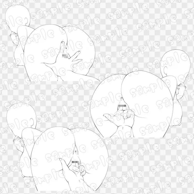 線画素材集［手］69 - サンプル画像 2