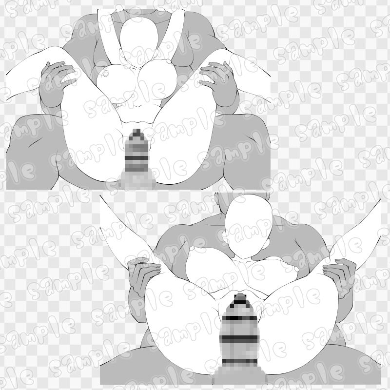 線画素材集［手］72 - サンプル画像 1