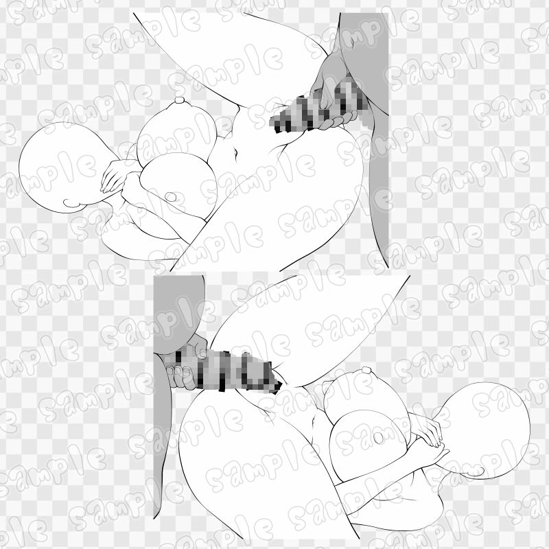 線画素材集［手］73 - サンプル画像 1