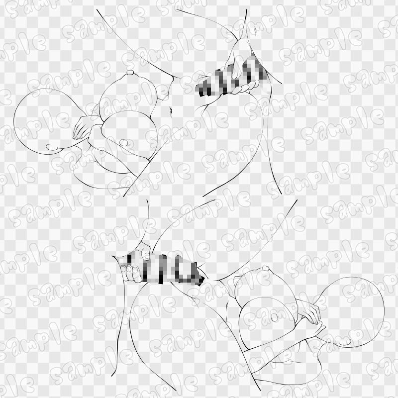 線画素材集［手］73 - サンプル画像 3