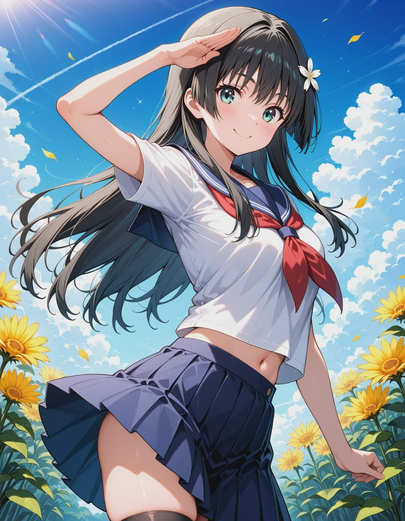 佐天さんと、いっぱいエッチなじかん - サンプル画像 1