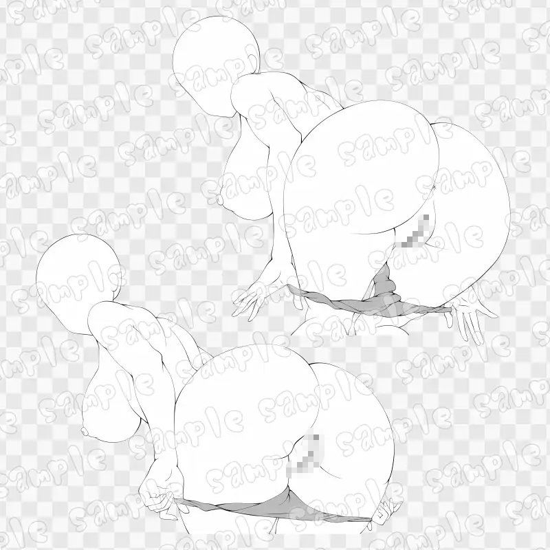 線画素材集［手］76 - サンプル画像 1