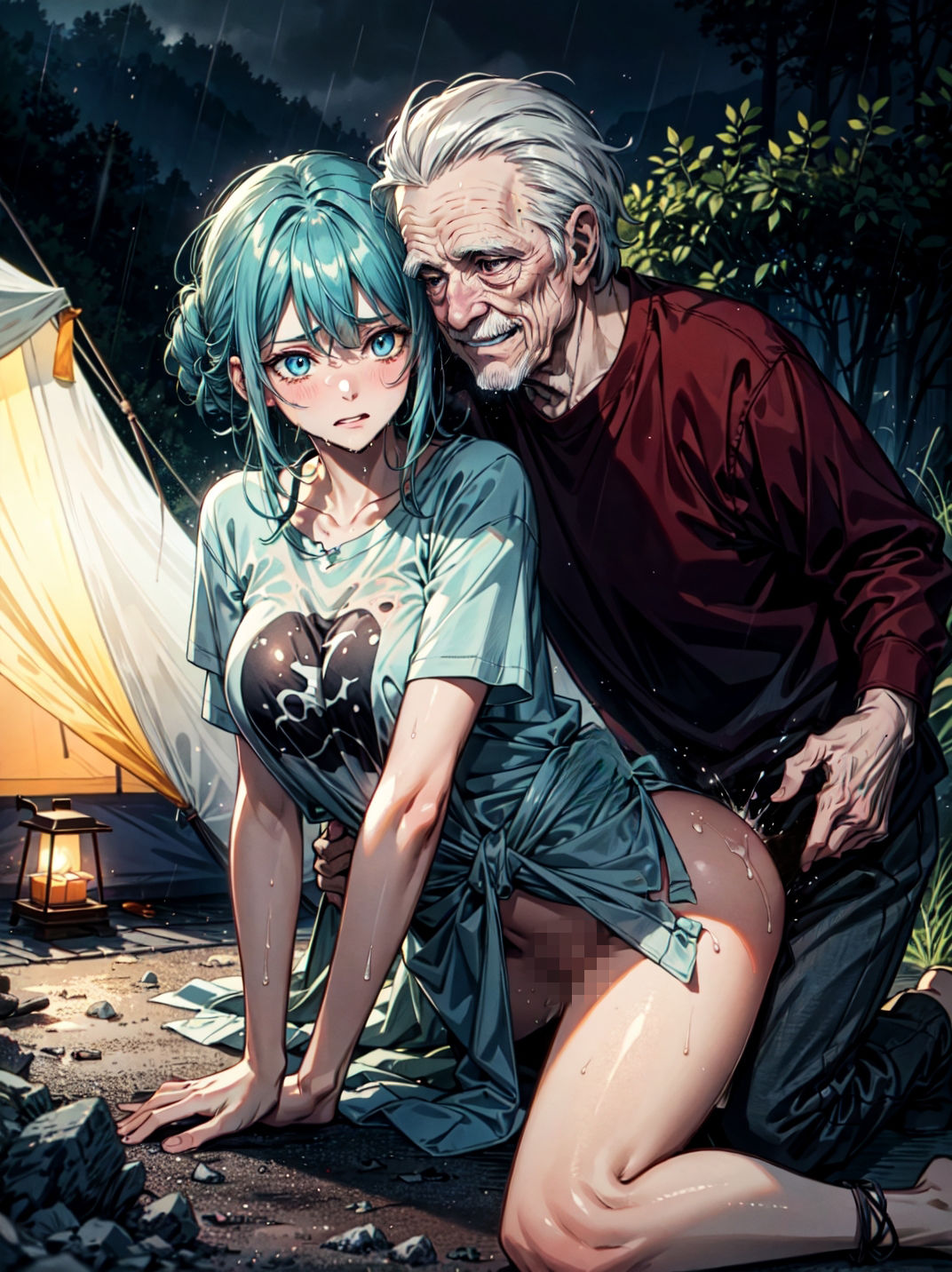 ソロキャンプ中に管理人に犯●れた女子大生2 - サンプル画像 5