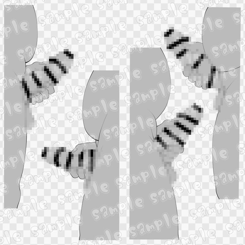 線画素材集［手］77 - サンプル画像 1