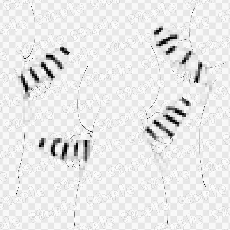 線画素材集［手］77 - サンプル画像 2