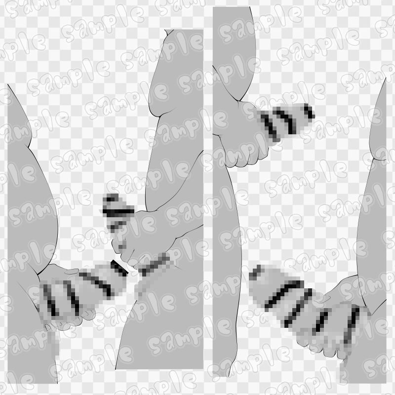 線画素材集［手］78 - サンプル画像 1