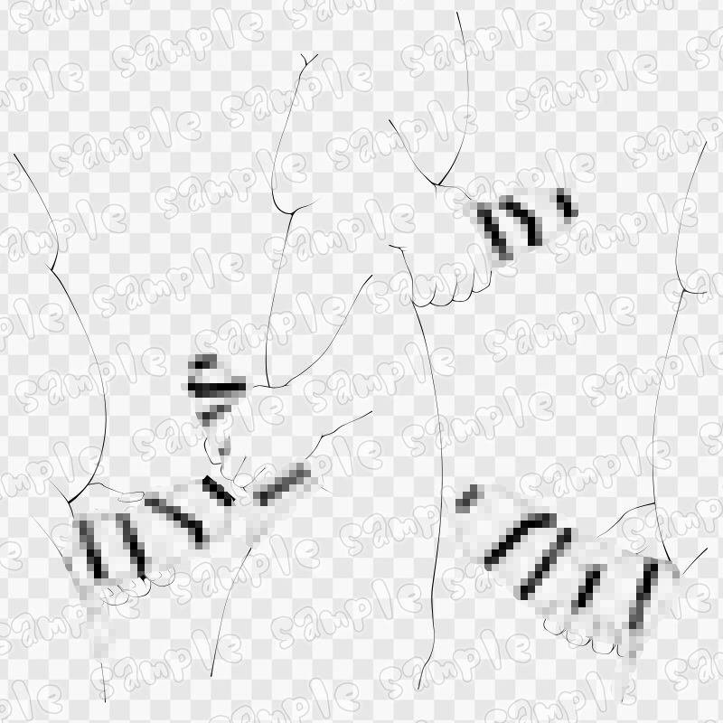 線画素材集［手］78 - サンプル画像 2